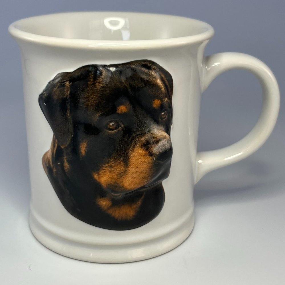 XPRES Best Friends Originals Rottweiler Dog Mug Augello 3D Vintage 1999 Cup